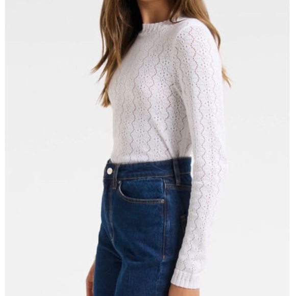 Ever New Melbourne Valentina Pointelle Knit Top - Picture 3 of 14